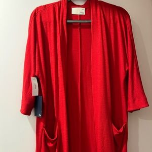 Aritzia Red Cardigan